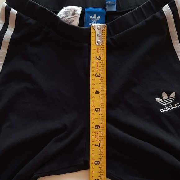 Adidas extra small black white athletic leggings - Picture 8 of 9